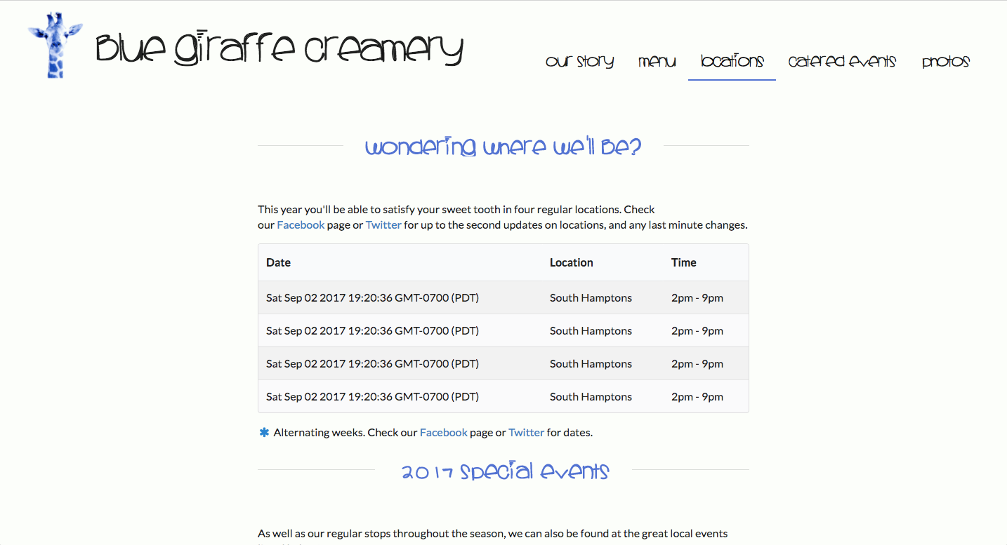 Blue Giraffe Creamery